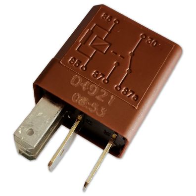 MTA Mikro Relais 12V 10/20A | 5-polig | Wechsler mit Diode
