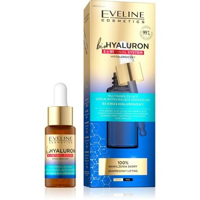 Eveline bioHYALURON 3xRetinol System Faltenauffüllendes Serum 18ml