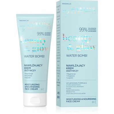 Eveline Beauty & Glow Feuchtigkeitsspendende Tages- und Nachtcreme Wasserbombe! 75ml