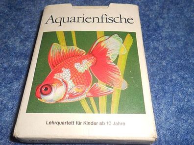 Kartenspiel/ Quartettspiel/ Lehrquartett - Aquarienfische
