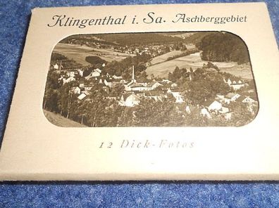 Leporello / Bildermappe--12 Bilder aus Klingenthal i. Sa. Aschberggebiet