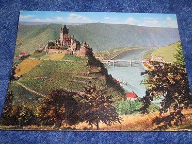 4991 / Ansichtskarte -Cochem an der Mosel mit Burg Cochem