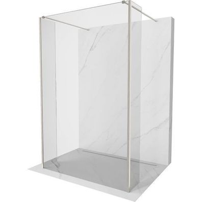 Mexen Kioto Duschwand 180x30cm, Nickel, 3-teilig