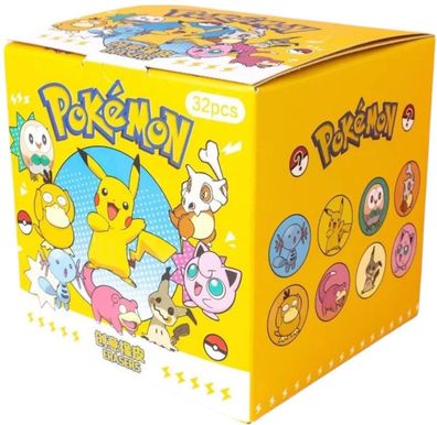 Pokémon Radiergummi Set - 32 Figuren - Party Box