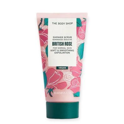 British Rose Smoothing Shower Scrub &#40; uschpeeling&#41; - Inhalt: 50 ml
