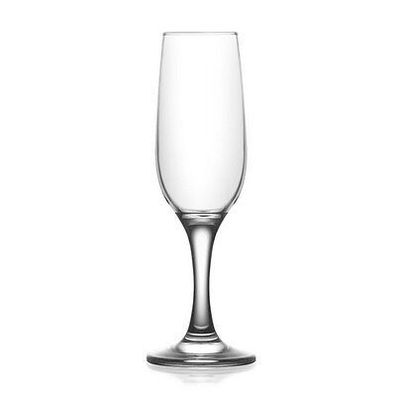 6x Glas Sekt Sektgläser Sektglas Stiel klar 180ml MIS535