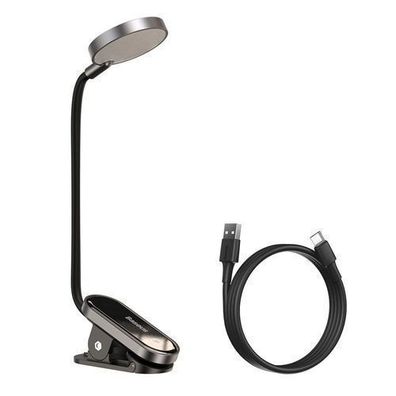 Baseus Mini LED-Klemmleuchte, Grau (Modell DGRAD-0G)