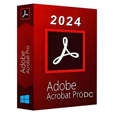 Adobe Acrobat Pro DC 2024 Dauerlizenz für Windows / KEY via Mail