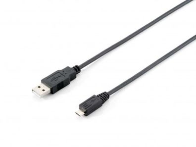 Equip 128523 USB Kabel Equip A -> micro B St/St 1.80m sw