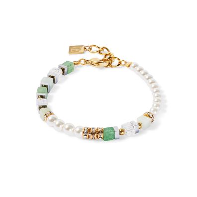 Coeur de Lion Armband 4354-30-0500 Precious Fusion Offset gold-grün