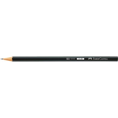 Faber Castell Bleistift 1111 2B schwarz
