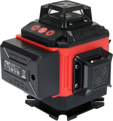 16-Line 4D Kreuzlinienlaser 360° grün bis 25m, mit Plattform
