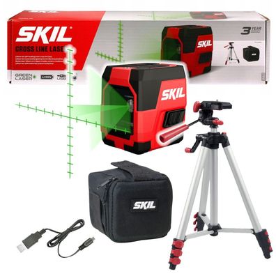 SKIL 1911 DA Kreuzlinienlaser + Stativ 20m grün