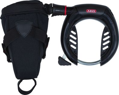 Abus Set XPlus Rahmenschloss 5955 NR BK Einsteckkette 6KS/85cm Tasche ST5950