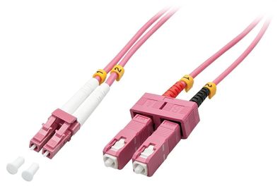 Lindy 46364 LWL-Duplexkabel LC/SC OM4 10m 50/125æm, Multimode
