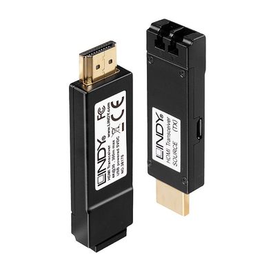 Lindy 38170 HDMI Extend Transceiver 4K LWL 300m Duplex LC Multi 50Ám OM3