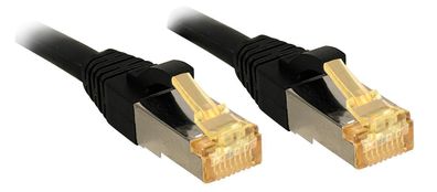 Lindy 47313 Patchkabel 10m RJ45 S/FTP LSOH, mit Cat7 Rohkabel, schwarz