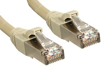 Lindy 45586 S/FTP Cat6 Kabel, grau, 7.50m LSOH, inkl. Testprotokoll