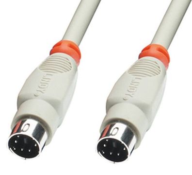 Lindy 33265 PS/2 Kabel, 1m, m/m, geschirmt Anschlußkabel, vergossen