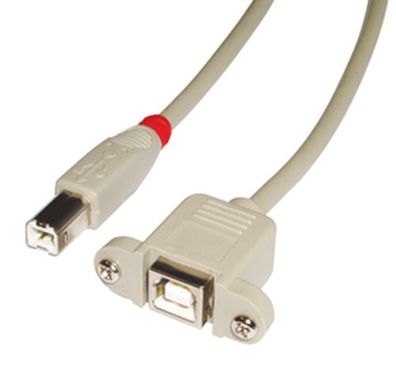 Lindy 31800 USB 2.0 Verlängerung BM/BF 0,5m TypB Stecker an TypB