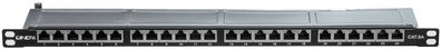 Lindy 25884 CA6 Patchpanel 24-port 1/2 HE schw. 24 Ports halb HE,