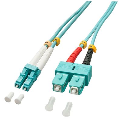 Lindy 46394 LWL-Duplexkabel LC/SC OM3 10m 50/125æm, Multimode