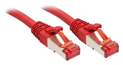 Lindy 47730 Cat6 S/FTP Kabel, rot, 0.30m Patchkabel