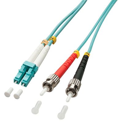 Lindy 46380 LWL-Duplexkabel LC/ST OM3 1m 50/125æm Multimode
