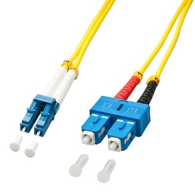 Lindy 47474 LWL-Duplexkabel LC/SC OS2 10m 9/125æm, Singlemode
