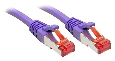 Lindy 47825 Cat6 S/FTP Kabel, violett, 3.00m Patchkabel