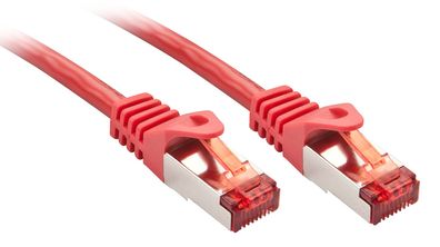 Lindy 47360 Basic Cat6 S/FTP Kabel, rot, 0.30m Patchkabel