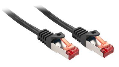 Lindy 47375 Basic Cat6 S/FTP Kabel, schwarz, 3.00m Patchkabel