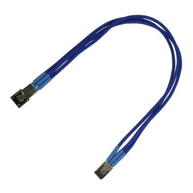 Nanoxia 3-Pin Molex Verlängerung - 30 cm - blau