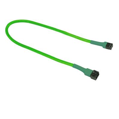 Nanoxia 3-Pin Molex Verlängerung - 30 cm - neon-grün