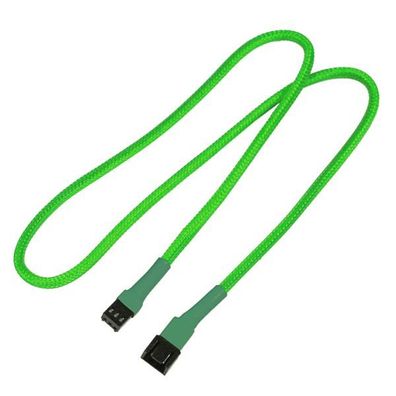 Nanoxia 3-Pin Molex Verlängerung - 60 cm - neon-grün
