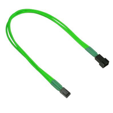 Nanoxia 3-Pin Molex Verlängerung - 30 cm - neon-grün