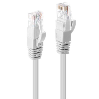 Lindy 48091 Cat6 U/UTP Kabel, weiß, 0.50m