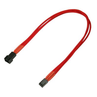 Nanoxia 3-Pin Molex Verlängerung - 30 cm - rot