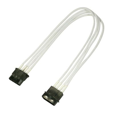 Nanoxia 4-Pin Molex Verlängerung - 30 cm - weiß
