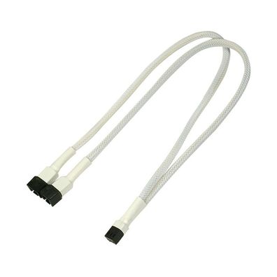 Nanoxia 3-Pin Y-Kabel - 30 cm - weiß