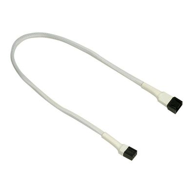 Nanoxia 3-Pin Molex Verlängerung - 30 cm - weiß