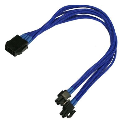 Nanoxia 8-Pin EPS Verlängerung - 30 cm - blau
