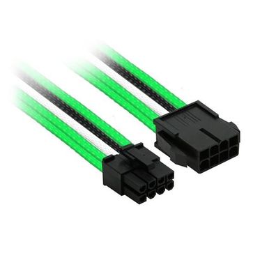 Nanoxia 8-Pin PCI-E Verlängerung - 30 cm, grün/weiß/schwarz