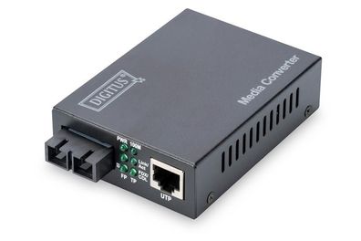 Digitus Fast Ethernet Medienkonverter, RJ45/SC, Singlemode