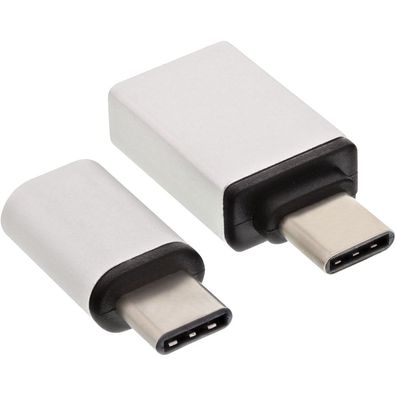 InLine® 35809 USB OTG Adapter-Set, Typ-C Stecker an Micro-USB oder USB 3.0 A Buchse