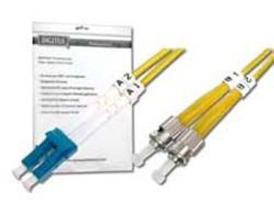 Digitus LWL Patchkabel, LC-Duplex - 2 x ST, OS2, 3,0 m