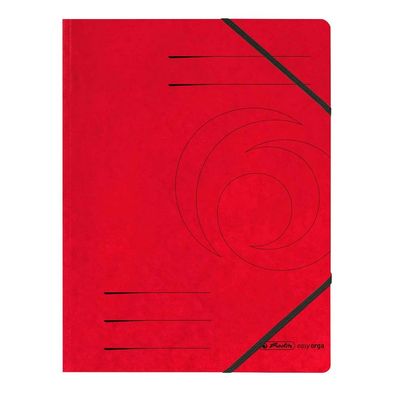 herlitz 11387172 Eckspanner easyorga A4 Karton rot