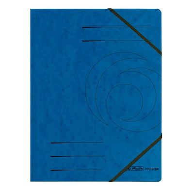 herlitz 11387180 Eckspanner easyorga A4 Karton blau