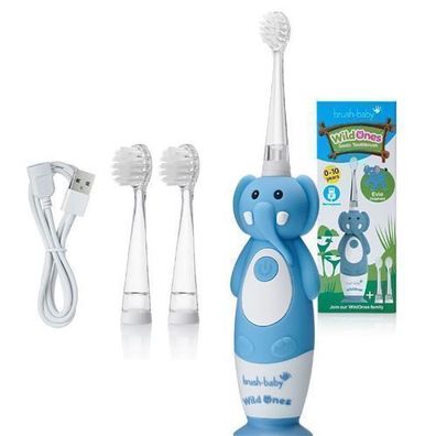 Brush-Baby WildOnes Elektrische Kinderzahnbuerste, fuer Kinder von 0-10 Jahren, El