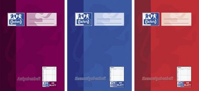 Oxford 100057950 Hausaufgabenheft - A5, 48 Blatt, sortiert
